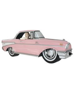 Wanddeko Chevy Rosa mit Marilyn verkleinert
