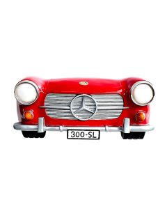 Wanddeko Mercedes Benz Rot  verkleinert