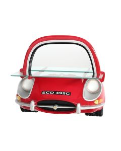 Spiegel Jaguar Rot mit Regal verkleinert