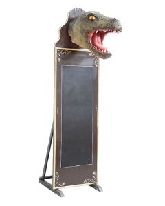 TRex Kopf Angebotstafel lebensgroß