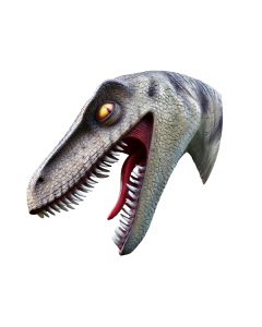 Dinosaurier Raptorkopf lebensgroß