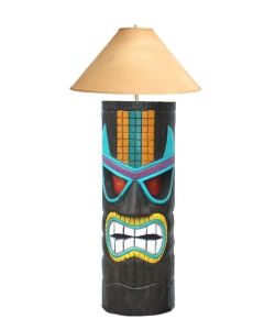 Tiki Masken Lampe 1 lebensgroß