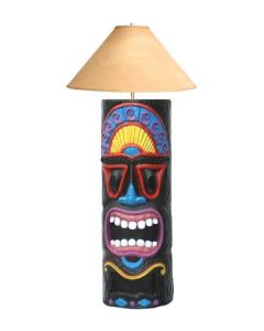 Tiki Masken Lampe 2 lebensgroß