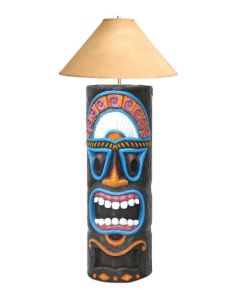 Tiki Masken Lampe 3 lebensgroß
