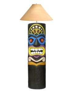 Tiki Masken Lampe 5 lebensgroß