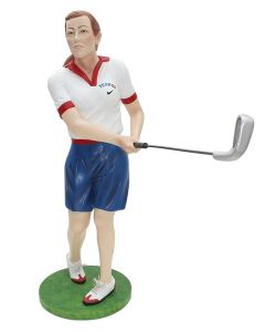 Golfspielerin lebensgroß