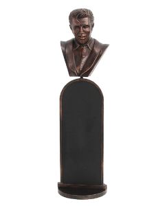 bronze Elvis Büste Angebotstafel lebensgroß