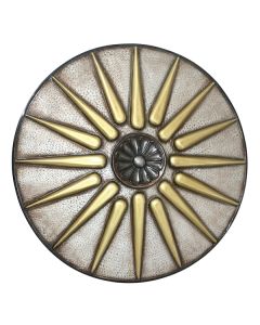 Antikes Mittelalterliches Schild Silber Gold lebensgroß