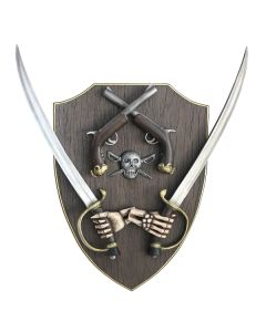 Piratenwaffen Wanddeko lebensgroß