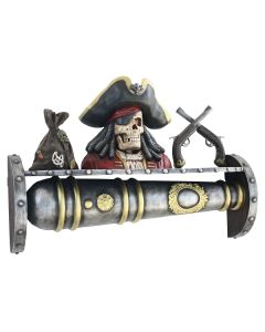 Kanonenregal mit Piratenbüste verkleinert