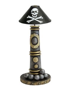 Kanonenlampe mit Piraten Lampenschirm klein verkleinert