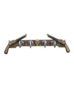 Garderobe Piratenhaken mit Pistolen lebensgroß