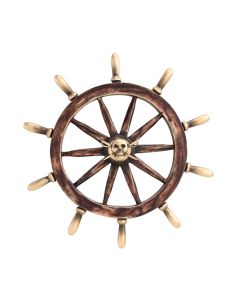 Piraten Schiffssteuer lebensgroß