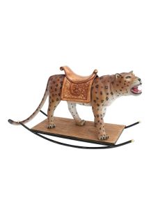 Leopard mit Sattel Schaukel lebensgroß