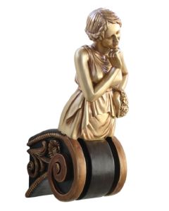 Aphrodite auf Kapitell Gold verkleinert