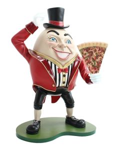 Humpty Dumpty Hut auf mit Pizza lebensgroß