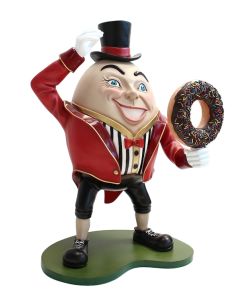 Humpty Dumpty Hut auf mit Donut lebensgroß