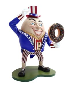 Humpty Dumpty Amerika Hut auf mit Donut lebensgroß