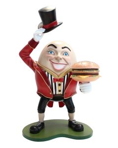 Humpty Dumpty Hut ab mit Burger lebensgroß