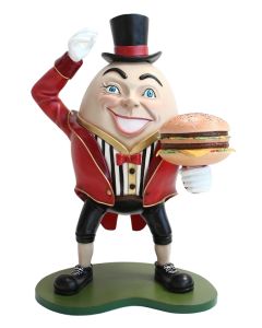 Humpty Dumpty Hut auf mit Burger lebensgroß