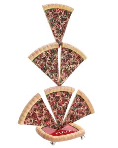 Pizzastücke 6 Zweiseitig vergrößert