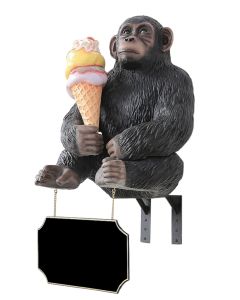 Affe mit Eis für für Wand lebensgroß