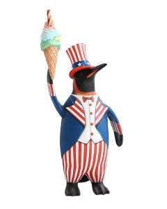 Pinguin Amerika mit Eis lebensgroß