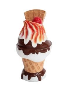 Eis Schoko mit Waffel mittel vergrößert
