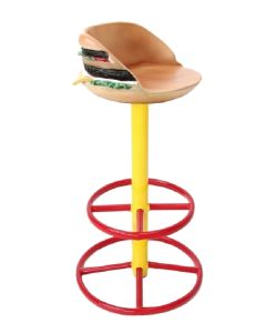 Burger Barhocker vergrößert