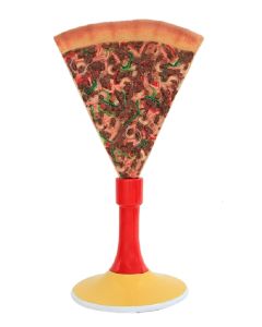 Pizzastück mit Ständer vergrößert
