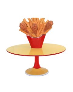 Hühnchen und Pommes Tisch groß vergrößert