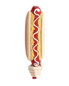 Hotdog in Hand für Wand vergrößert
