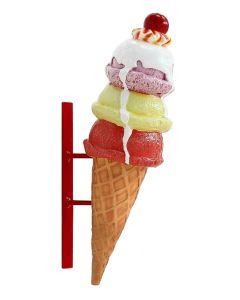 Eis 3 Kugeln für Wand vergrößert