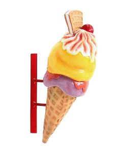 Eis mit Waffel für Wand vergrößert