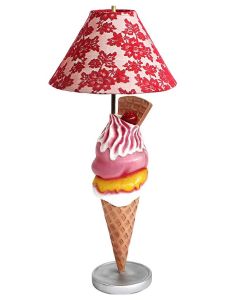 Eis mit Waffel Lampe lebensgroß