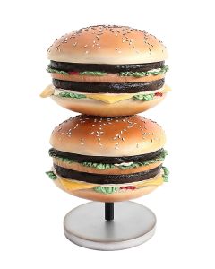2 Burger auf kleinem Ständer vergrößert