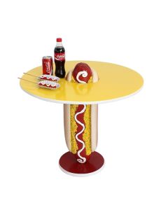 Hot Dog Tisch vergrößert