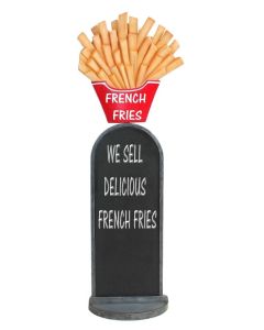 Pommes Angebotstafel vergrößert