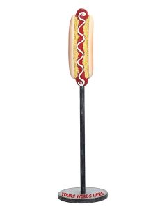 Hotdog auf Ständer vergrößert