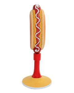 Hotdog mit Ständer vergrößert