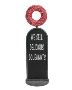 Donut rot Angebotstafel vergrößert
