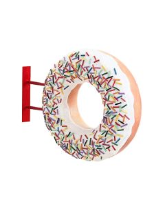 Donut weiß für Wand vergrößert