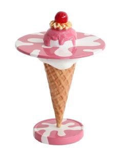 Eistisch Rosa mit Kirsche vergrößert