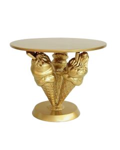 Eistüten Tisch Gold vergrößert