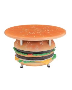 Tisch mit Burgerständer und großer Fläche vergrößert