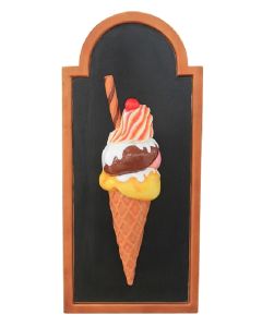 Angebotstafel Eis mit Röhrchen vergrößert
