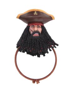 Pirat Blackbeard Spiegel Rund lebensgroß