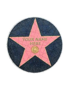 Walk of Fame Fließe mit Namen lebensgroß