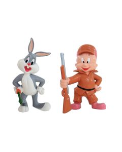 Bugs Bunny und Elmer lebensgroß