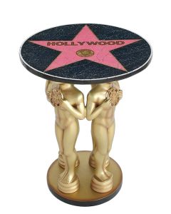Goldener Preisfigurtisch  lebensgroß